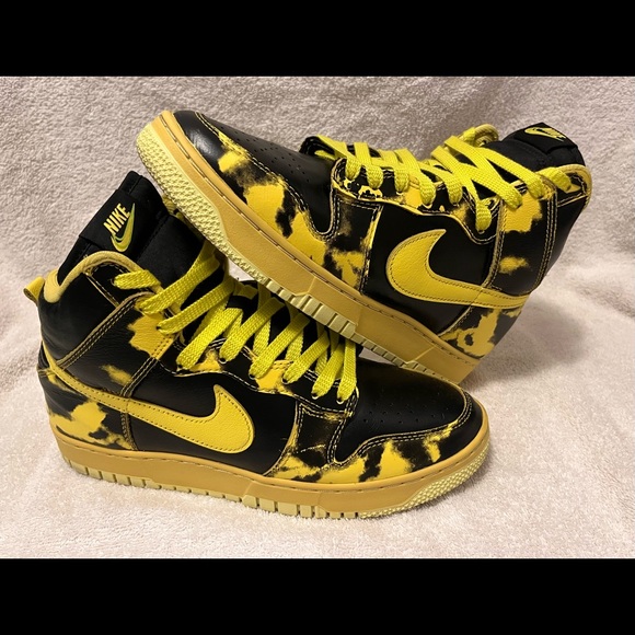 Nike Dunk High 1985 Yellow Acid Wash US Size 8M - Picture 11 of 11
